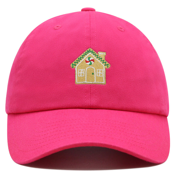 Gingerbread House  Premium Dad Hat Embroidered Baseball Cap Holiday