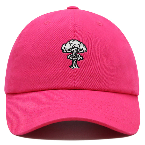 Mushroom Cloud  Explosion Premium Dad Hat Embroidered Baseball Cap Nuclear