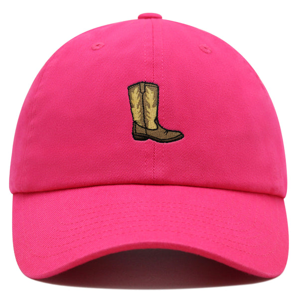 Cowboy Boot Premium Dad Hat Embroidered Baseball Cap Boots