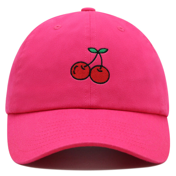 Cherries Premium Dad Hat Embroidered Baseball Cap Fruit