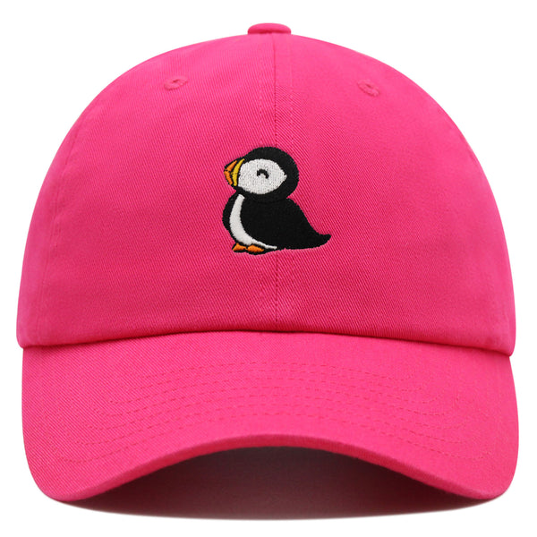 Puffin Premium Dad Hat Embroidered Baseball Cap Cute Bird