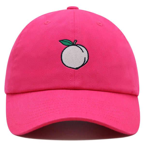 Peach Premium Dad Hat Embroidered Baseball Cap Cobbler Fruit