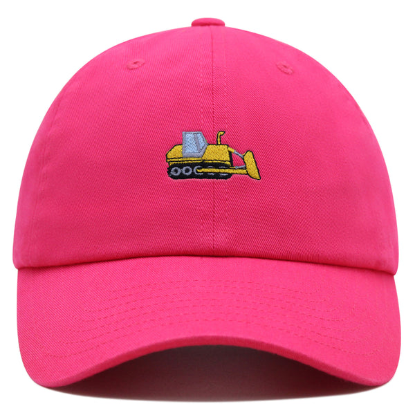 Bulldozer Premium Dad Hat Embroidered Baseball Cap Construction