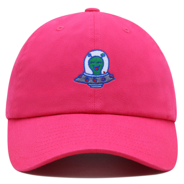 Flying Saucer Premium Dad Hat Embroidered Baseball Cap UFO