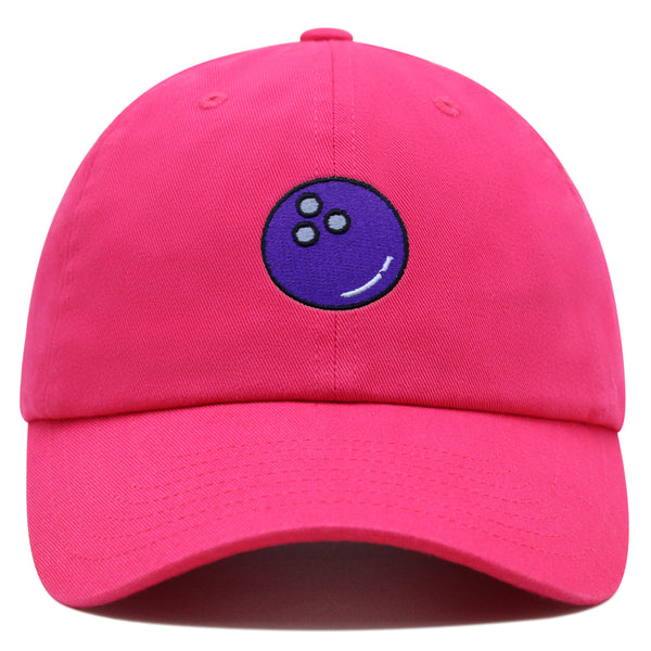 Bowling Ball Premium Dad Hat Embroidered Baseball Cap Cosmic