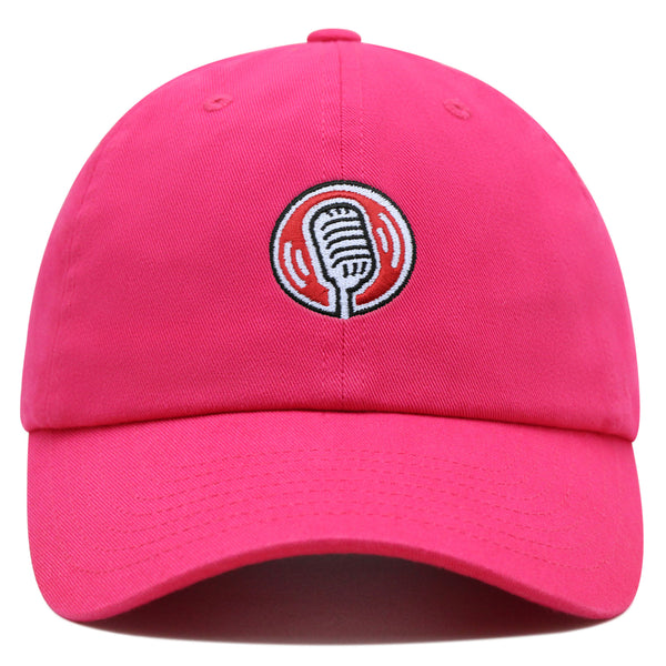 Desktop Microphone Premium Dad Hat Embroidered Baseball Cap Podcast