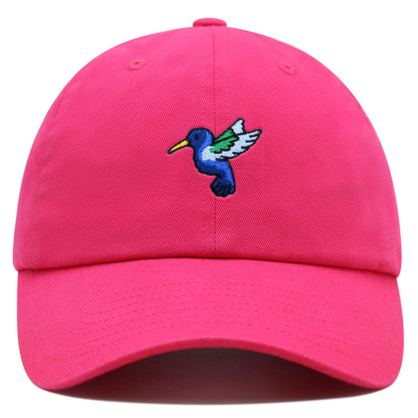 Hummingbird Premium Dad Hat Embroidered Cotton Baseball Cap Cute Bird