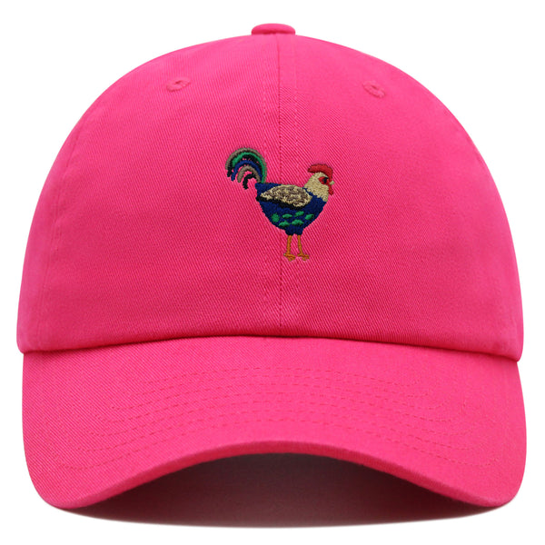 Colorful Chicken Premium Dad Hat Embroidered Cotton Baseball Cap Pollo