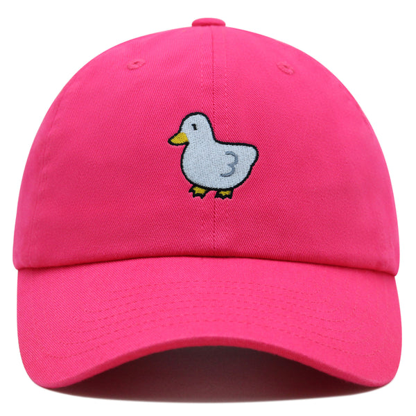 Hand Drawn Duck Premium Dad Hat Embroidered Cotton Baseball Cap