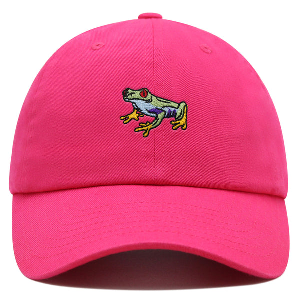 Frog Premium Dad Hat Embroidered Cotton Baseball Cap Funny Green