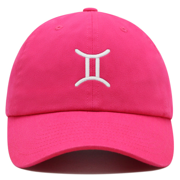 Gemini Premium Dad Hat Embroidered Cotton Baseball Cap Zodiac Symbol