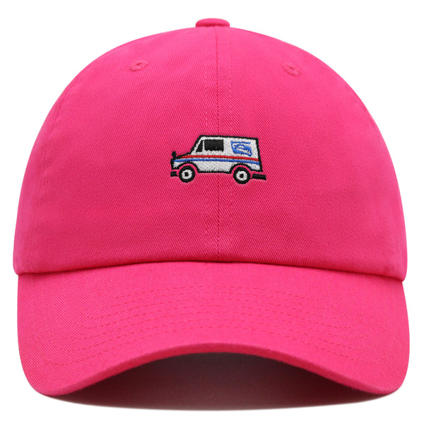 Mail Truck Premium Dad Hat Embroidered Cotton Baseball Cap Delivery