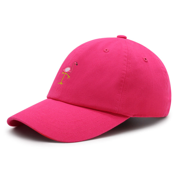 Flamingo Premium Dad Hat Embroidered Baseball Cap Bird Pink