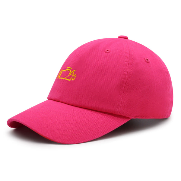 Check Engine Light Premium Dad Hat Embroidered Baseball Cap Car Racer