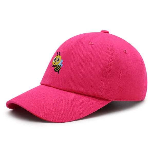 Flying Bee Premium Dad Hat Embroidered Cotton Baseball Cap Cute Bee