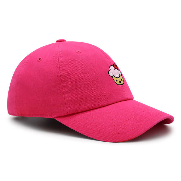 Happy Cupcake Premium Dad Hat Embroidered Baseball Cap Muffin Sweet