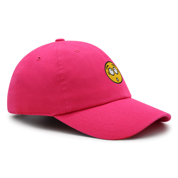 Surprised Face Emoji Premium Dad Hat Embroidered Baseball Cap Silly