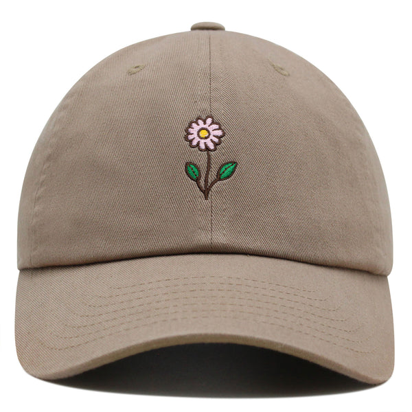 Flower Premium Dad Hat Embroidered Baseball Cap Flower Pink