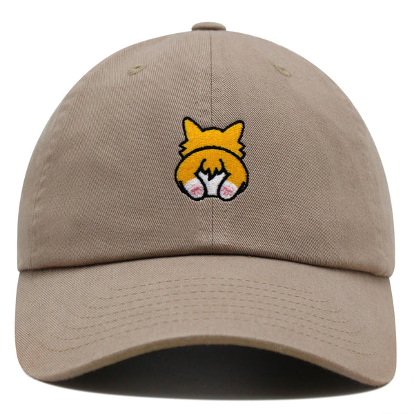 Corgi Butt Premium Dad Hat Embroidered Baseball Cap Welsh Corgi