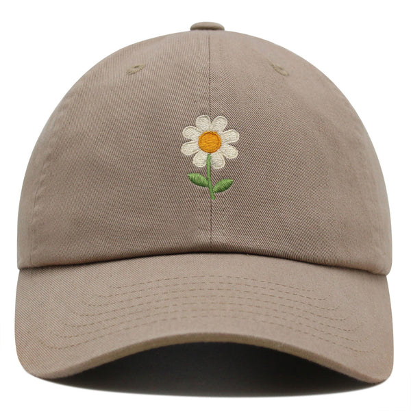 Chamomile Flower Premium Dad Hat Embroidered Baseball Cap Floral