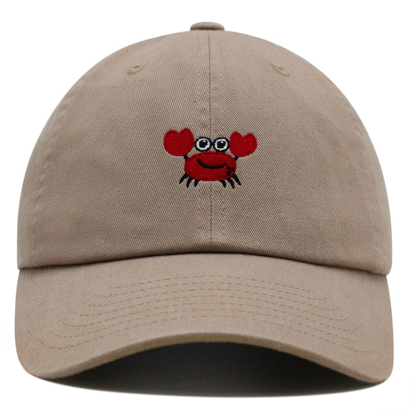 Funny Crab Premium Dad Hat Embroidered Baseball Cap Ocean Sea Fishing