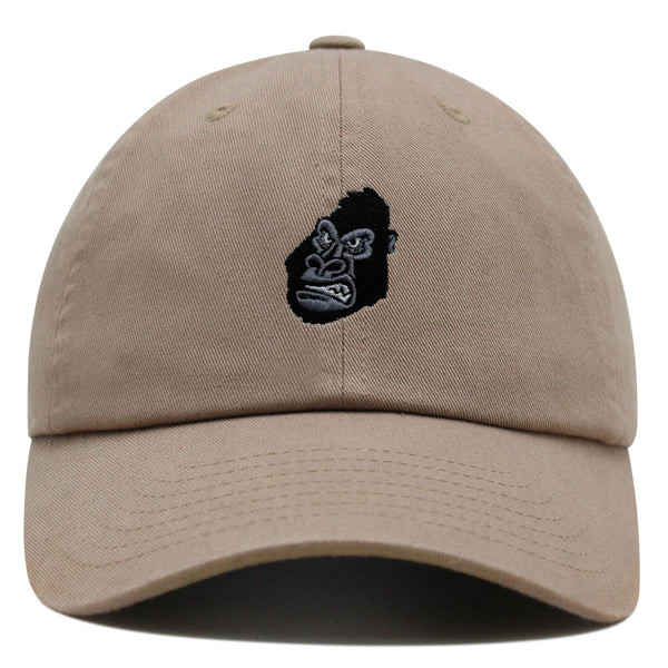 Gorilla Face Premium Dad Hat Embroidered Baseball Cap Zoo Chimpange