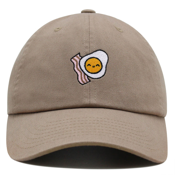 Egg and Bacon Premium Dad Hat Embroidered Baseball Cap Breakfast