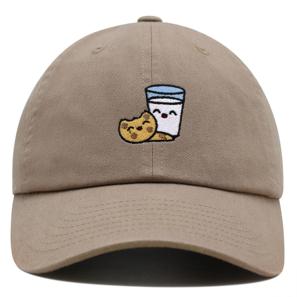 Milk and Cookie Premium Dad Hat Embroidered Baseball Cap Snack