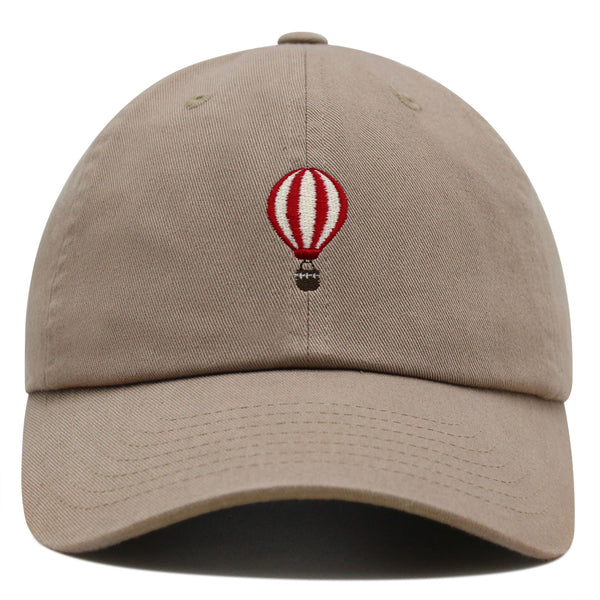 Hot Air Ballon Premium Dad Hat Embroidered Baseball Cap Travel Fly Sky