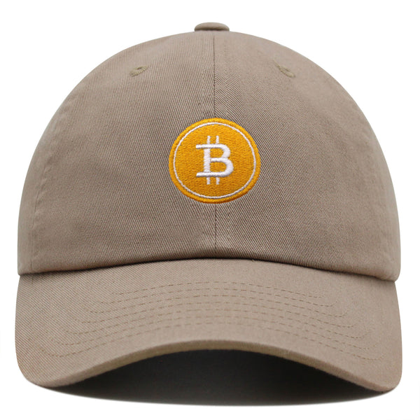 Bitcoin Premium Dad Hat Embroidered Baseball Cap Cryptocurrency Investing