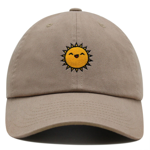 Happy Sun Premium Dad Hat Embroidered Baseball Cap Sunny Summer Morning