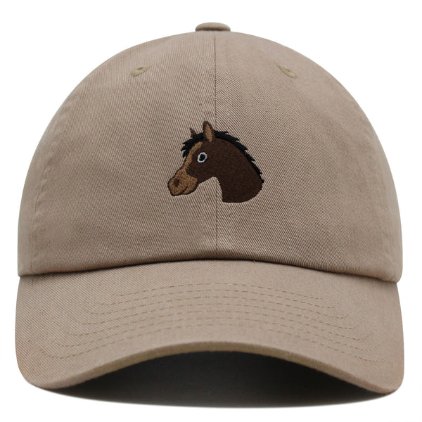 Horse Head Premium Dad Hat Embroidered Baseball Cap Cowboy Zoo