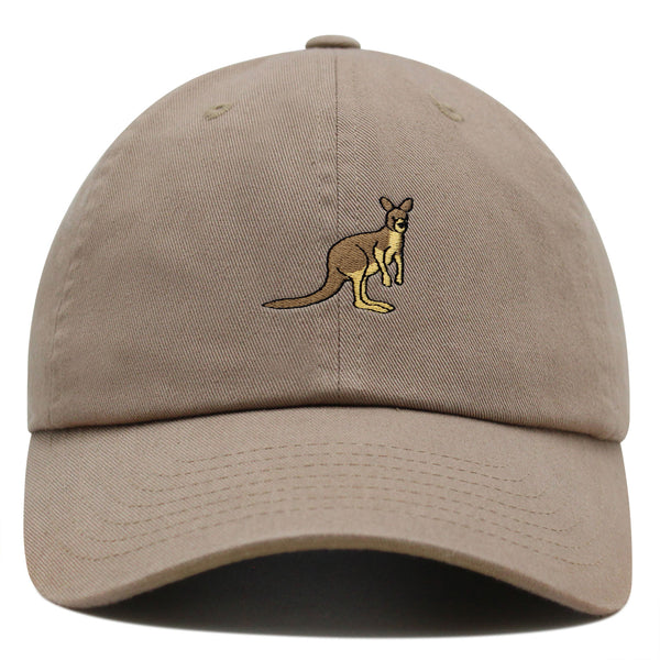 Kangaroo Premium Dad Hat Embroidered Baseball Cap Australia Animal