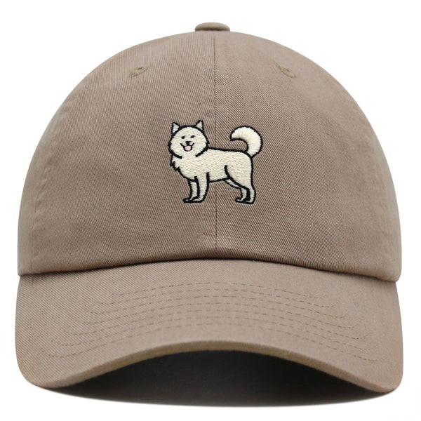 Samoyed Premium Dad Hat Embroidered Baseball Cap Dog Puppy