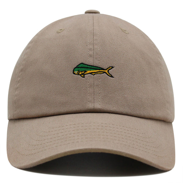 Mahi-Mahi Fish Premium Dad Hat Embroidered Baseball Cap Fishing Ocean