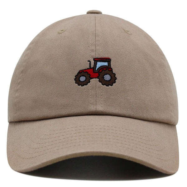 Tractor Premium Dad Hat Embroidered Baseball Cap Construction Farm