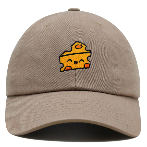 Cheese Premium Dad Hat Embroidered Baseball Cap Foodie Cheesy Wine