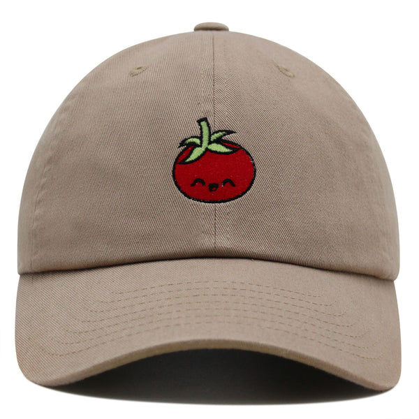 Tomato Premium Dad Hat Embroidered Baseball Cap Vegetable Vegan