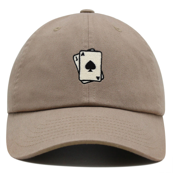 Blackjack Premium Dad Hat Embroidered Baseball Cap Card Casino Las Vegas