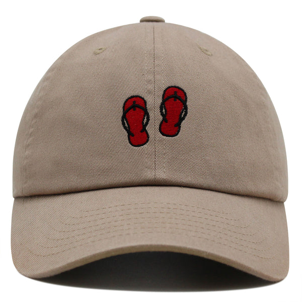 Flip-flops Premium Dad Hat Embroidered Baseball Cap Shoes Beach