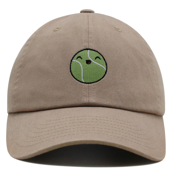 Happy Tennis ball Premium Dad Hat Embroidered Baseball Cap Sports Sharapova