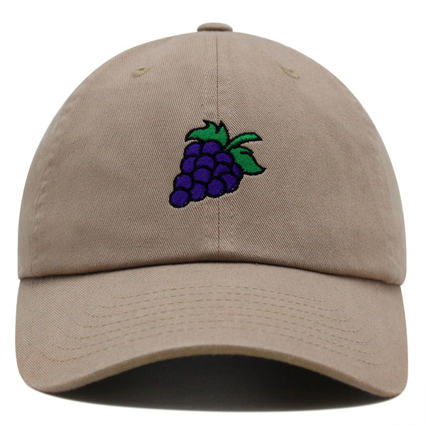 Grape Premium Dad Hat Embroidered Baseball Cap Farm Farmers Vegan