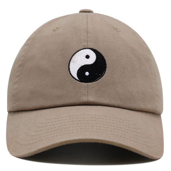 Ying Yang Premium Dad Hat Embroidered Baseball Cap Asian Meditation