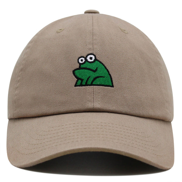 Frog Premium Dad Hat Embroidered Baseball Cap Funny