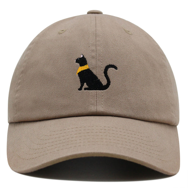 Black Egyptian Cat Premium Dad Hat Embroidered Baseball Cap Kitty