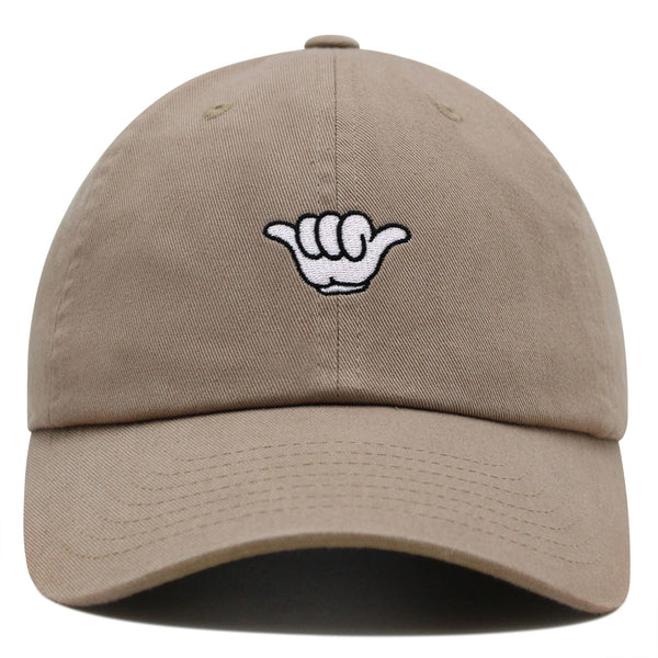 Shaka Cartoon Premium Dad Hat Embroidered Baseball Cap Surfing San Diego