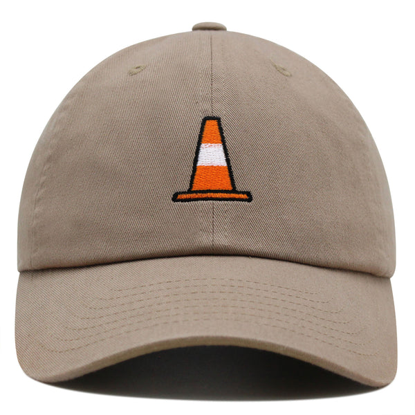 Safety Cone Premium Dad Hat Embroidered Baseball Cap Construction