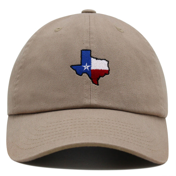 Texas Premium Dad Hat Embroidered Baseball Cap Map Flag