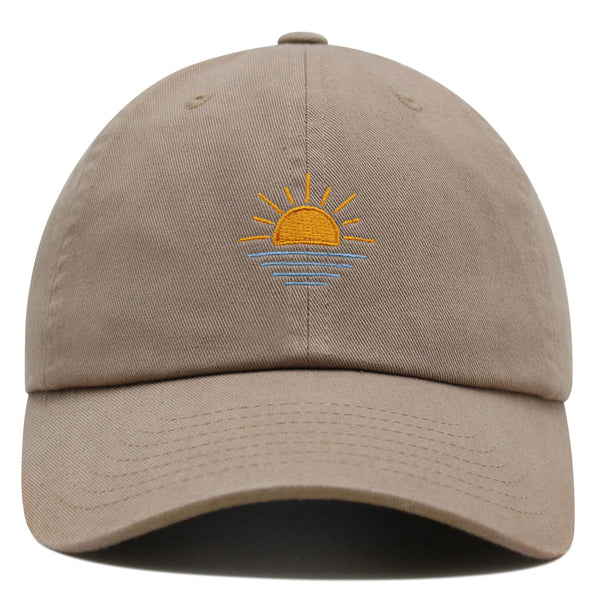 Sun Premium Dad Hat Embroidered Baseball Cap Sunset Sunrise