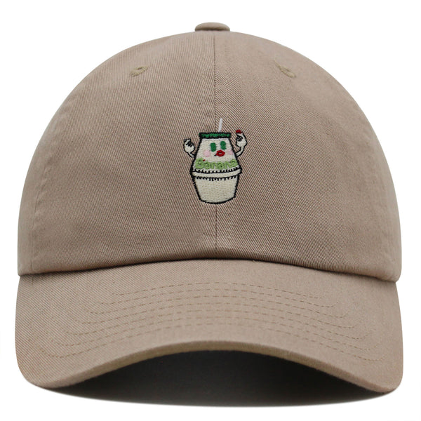 Banana milk Premium Dad Hat Embroidered Baseball Cap Milk Snack